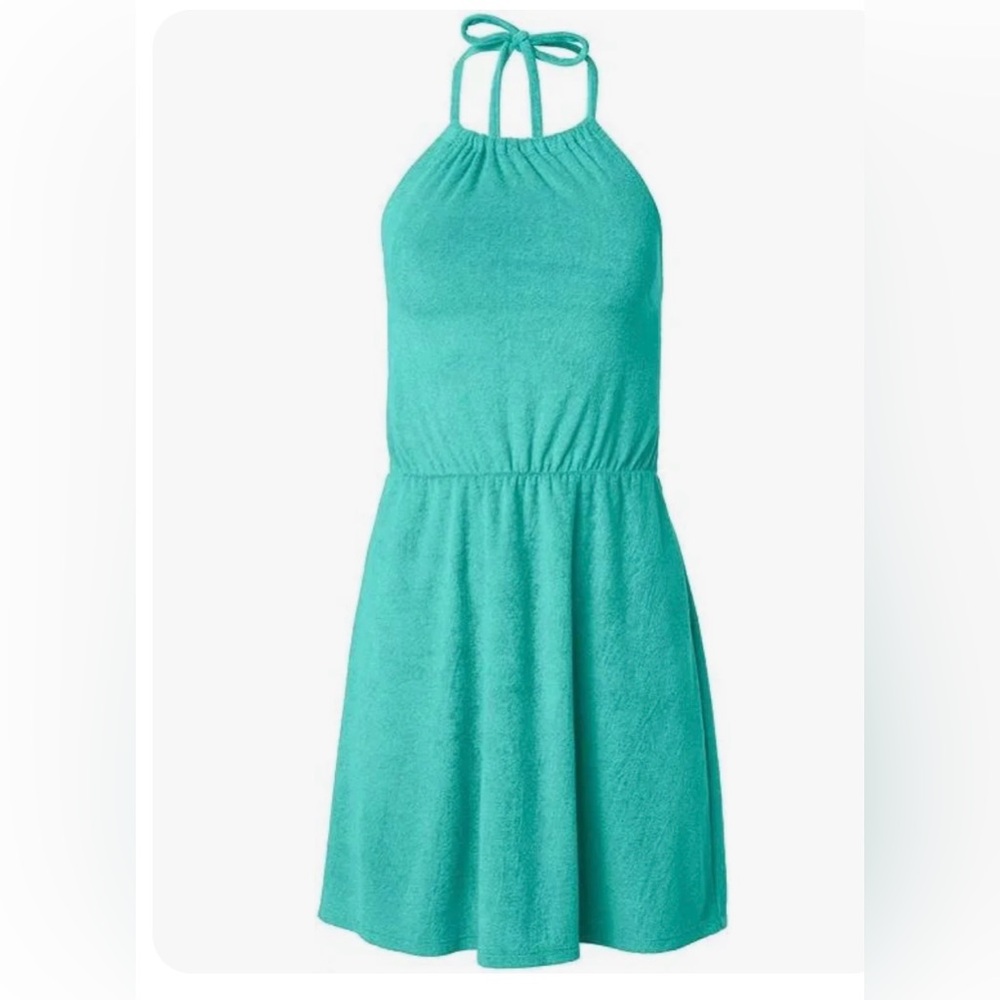 Venus Terri cloth halter mini dress